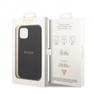 Guess PU Leather Saffiano Zadní Kryt pro iPhone 14 Black