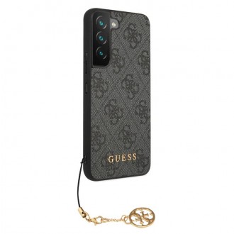 Guess 4G Charms Zadní Kryt pro Samsung Galaxy S23+ Grey