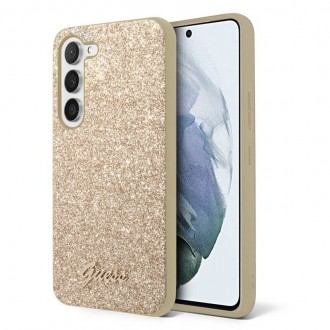 Guess PC/TPU Glitter Flakes Metal Logo Zadní Kryt pro Samsung Galaxy S23+19