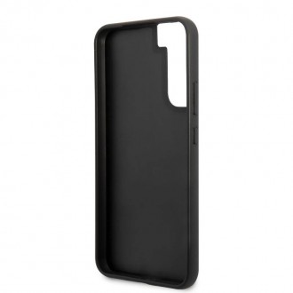 Guess PU 4G Metal Logo Zadní Kryt pro Samsung Galaxy S23+ Brown