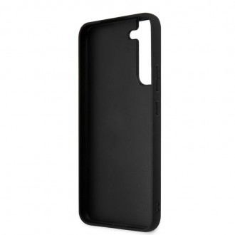 Guess PU 4G Metal Logo Zadní Kryt pro Samsung Galaxy S23+ Grey