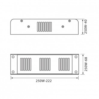 VIVALUX LED Napájecí zdroj 250W-12V-IP20-8A-IP20 VIV003899