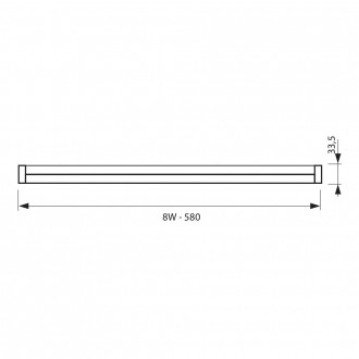 VIVALUX LED osvětlení kuchyňské linky 8W-58cm-4000K VIV003498