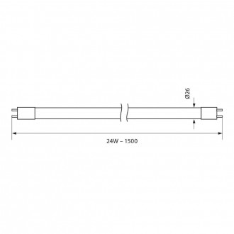 VIVALUX LED trubice 24W-T8-150cm G13-4000K-denní bílá-2000Lm VIV004039