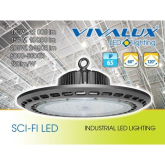 VIVALUX Průmyslový LED reflektor 150W-60D-5000-5500K-IP65 VIV004154