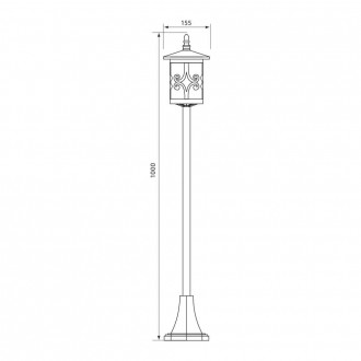 VIVALUX Venkovní sloupek s LED osvětlením IP44-JARDIN PS VIV004235