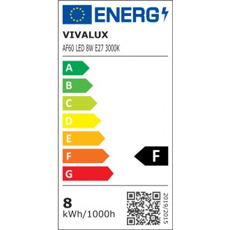 VIVALUX-LED žárovka Filament E27-8W-3000K-AF60 VIV003560