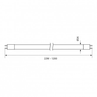 VIVALUX LED trubice T8 22W 120cm G13 6400K (2000Lm) VIV003095