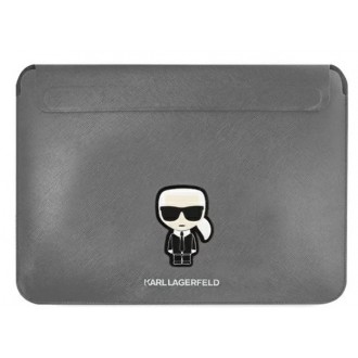 Karl Lagerfeld Saffiano Ikonik Computer pouzdro 16" Silver
