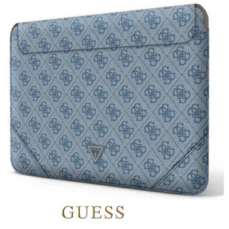 Guess pouzdro 13/14" modré logo 4G Uptown Triangle