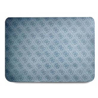 Guess pouzdro 13/14" modré logo 4G Uptown Triangle