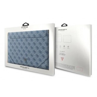 Guess pouzdro 16" modré logo 4G Uptown Triangle