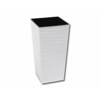 Obal na květináč plastový FINEZIA PROUTÍ vysoký 30x30x57 cm