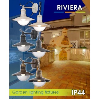 VIVALUX Nástěnná lampa staré zlato E27-230V-IP44-WD010/AB VIV004367