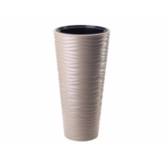 Obal na květináč plastový SAHARA SLIM vysoký 30x56 cm