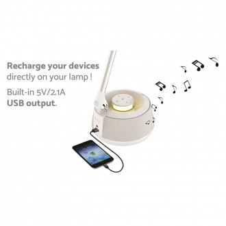 Stolní lampa LED s reproduktorem Bluetooth