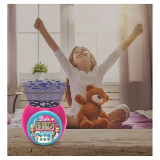 Dětský budík Barbie s projektorem