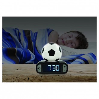 Dětský fotbalový budík s nočním osvětlením