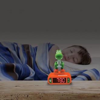 Dětský budík Super Mario s nočním osvětlením