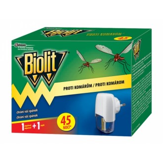 Odpařovač BIOLIT elektrický proti komárům 45 nocí 27 ml
