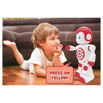 Mluvící robot Powerman First se světelnými efekty