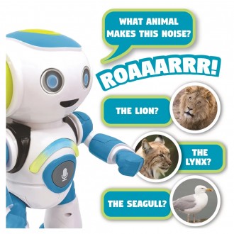 Mluvící robot Powerman Junior se světelnými efekty, dálkové ovládání