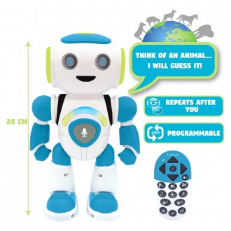 Mluvící robot Powerman Junior se světelnými efekty, dálkové ovládání