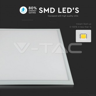 V-TAC LED panel 60X60 stropní 36W - 120Lm/W - A++ barevná teplota (К): studená bílá / 6400K VT-6136