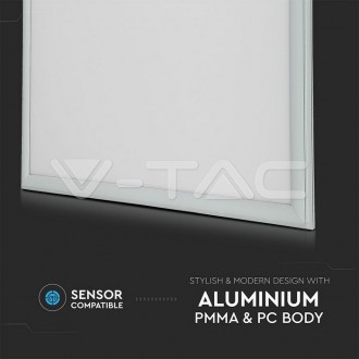 V-TAC LED panel 60X60 stropní 36W - 120Lm/W - A++ barevná teplota (К): studená bílá / 6400K VT-6136