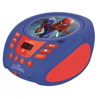 Přenosný Bluetooth CD přehrávač Spider-Man se světelnými efekty