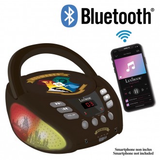 Přenosný Bluetooth CD přehrávač Harry Potter se světelnými efekty