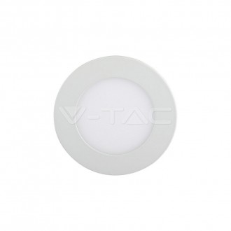 V-TAC LED panel stropní 3W-IP20-vestavný kulatý-bílý Barevná teplota (К): studená bílá SKU6294