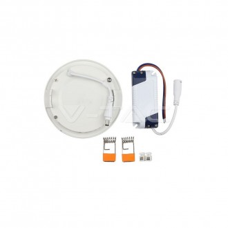 V-TAC LED panel stropní 3W-IP20-vestavný kulatý-bílý Barevná teplota (К): studená bílá SKU6294