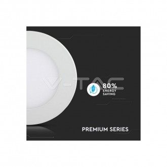 V-TAC LED panel stropní 3W-IP20-vestavný kulatý-bílý Barevná teplota (К): studená bílá SKU6294
