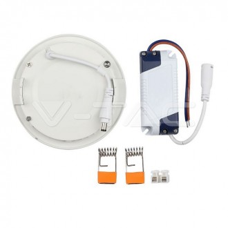 V-TAC LED panel podhledový kulatý 22W-IP20-bílý Barevná teplota (К): Neutrální bílá 4000K SKU6423