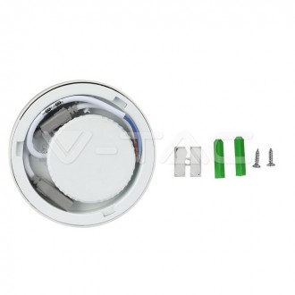 V-TAC LED panel stropní 18W-IP20-přisazený kulatý Barevná teplota (К): Neutrální bílá 4000K SKU4917