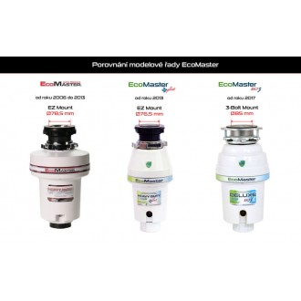 EcoMaster Vyjímatelná gumová manžeta plochá inovativní 85mm - EVO3 (In Sink Erator)
