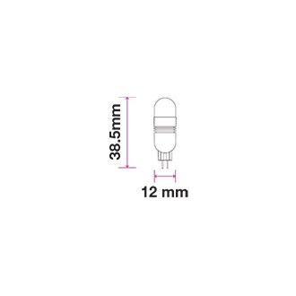 V-TAC LED žárovka G4-1.5W, (100LM) - SAMSUNG CHIP Barevná teplota (К): Neutrální bílá 4000K SKU241