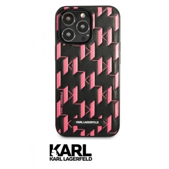 Karl Lagerfeld Monogram Plaque Kryt pro iPhone 13 Pro Pink