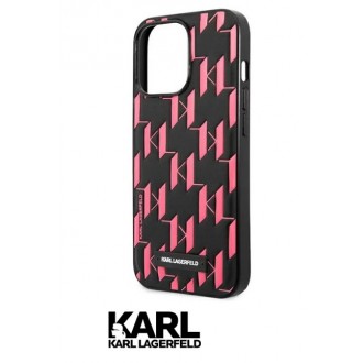 Karl Lagerfeld Monogram Plaque Kryt pro iPhone 13 Pro Pink
