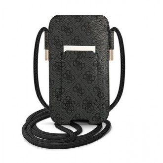 Guess PU 4G Printed Stripe Pouch S/M Grey