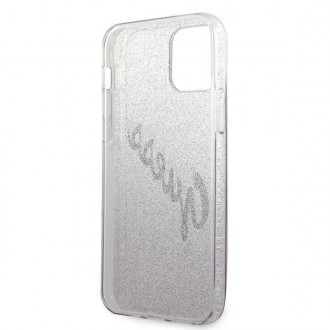 Guess PC/TPU Vintage Zadní Kryt pro iPhone 12/12 Pro 6.1 Gradient Pink