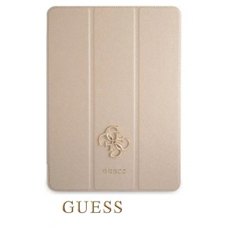 Guess Saffiano Folio Pouzdro pro iPad Pro 12.9 Gold