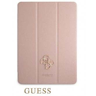 Guess Saffiano Folio Pouzdro pro iPad Pro 12.9 Pink