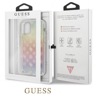 Guess Iridescent 4G Peony Zadní Kryt pro iPhone 11 Pro