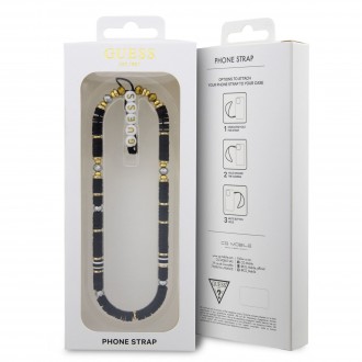 Guess Poutko na Telefon Heishi Beads Black