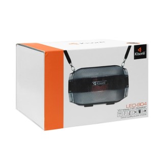 DeTech Bluetooth reproduktor Kisonli LED-904 - šedý