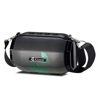 DeTech Bluetooth reproduktor Kisonli LED-904 - šedý
