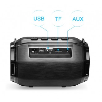 DeTech Bluetooth reproduktor Kisonli LED-904 - šedý