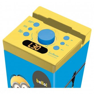 Výkonný Bluetooth věžový reproduktor Mimoni s mikrofonem a světelnými efekty